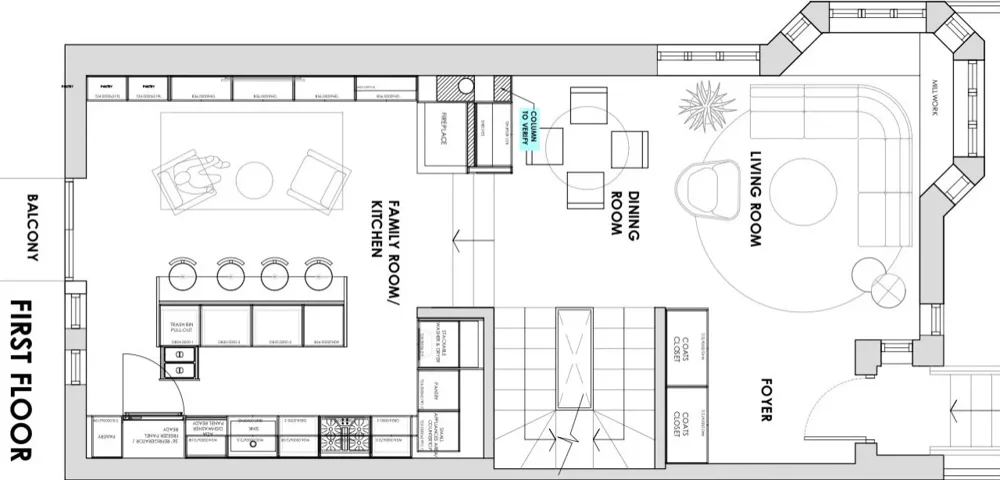 Hemmerle Residence, First Floor, Florida: home photo 6 by DALOP Design