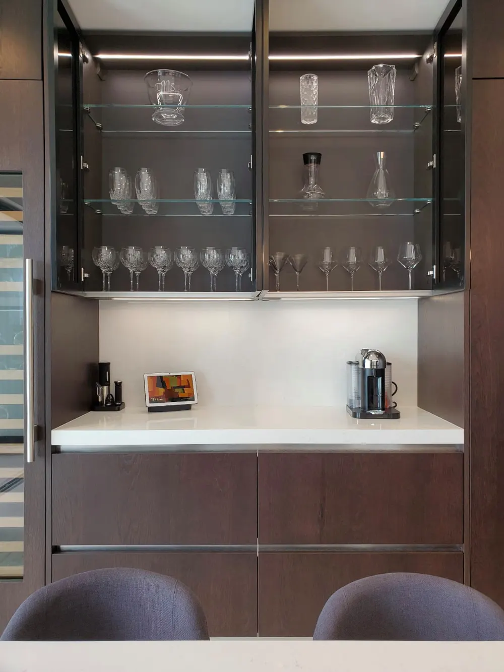 Home Bar, Mid-Century Modern, Santa Rosa Beach, Florida: home bar photo 4 by DALOP Design