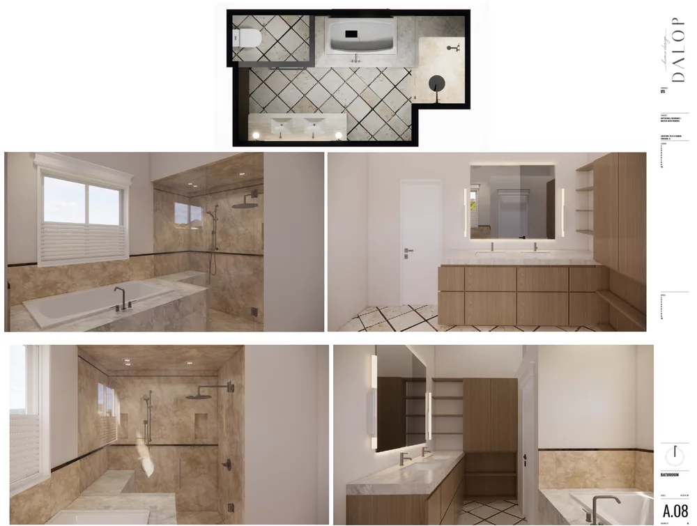 Master Bath Renovation, Chicago, Illinois: photo 1 by DALOP Design