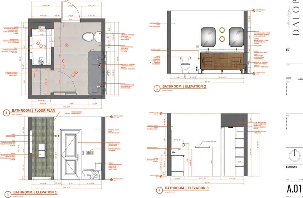 Master Bath Renovation, Chicago, Illinois: photo 4 by DALOP Design