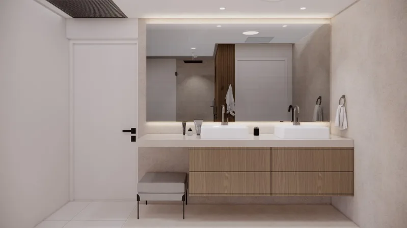 Master Bath Renovation, Miami, Florida: photo 2 by DALOP Design
