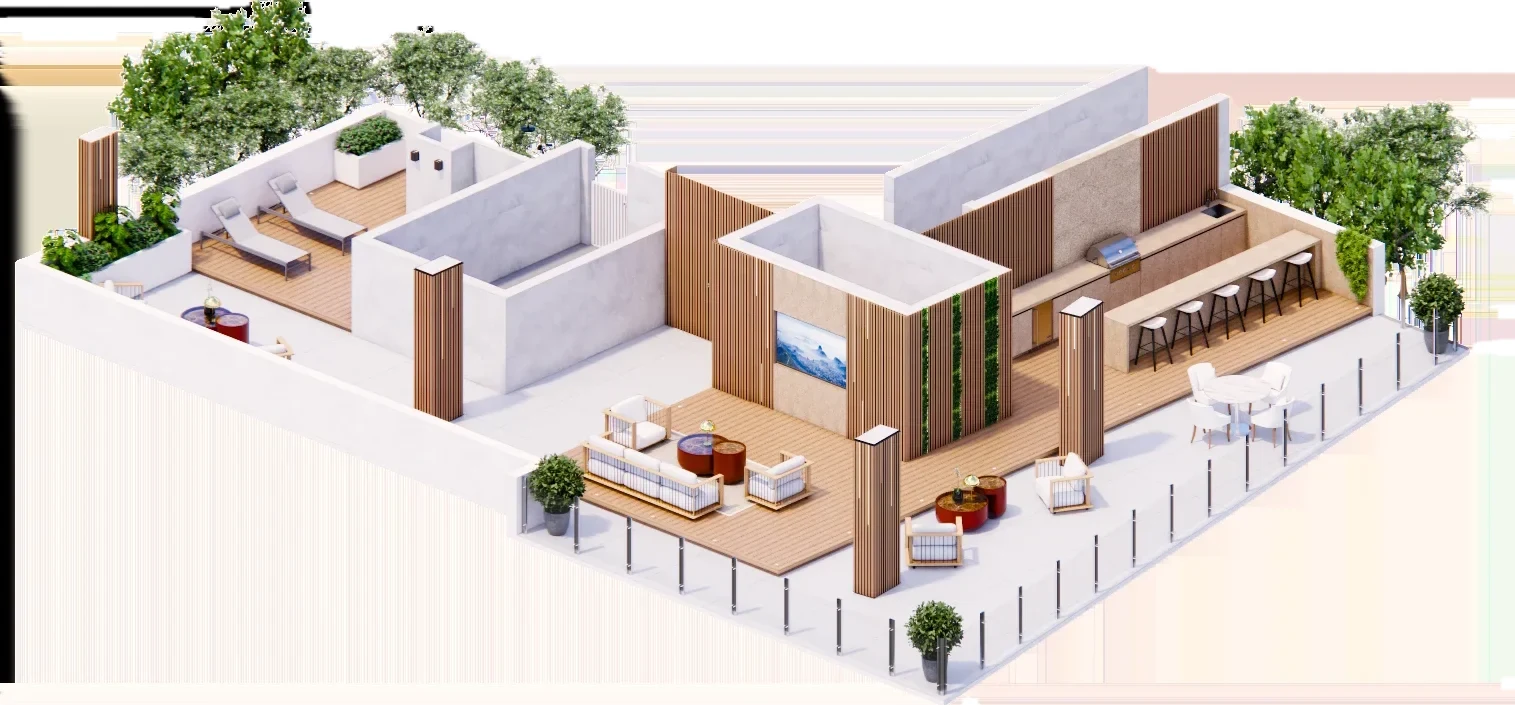 Palau, Outdoor Terrace, Miami Beach, Florida, by DALOP Design