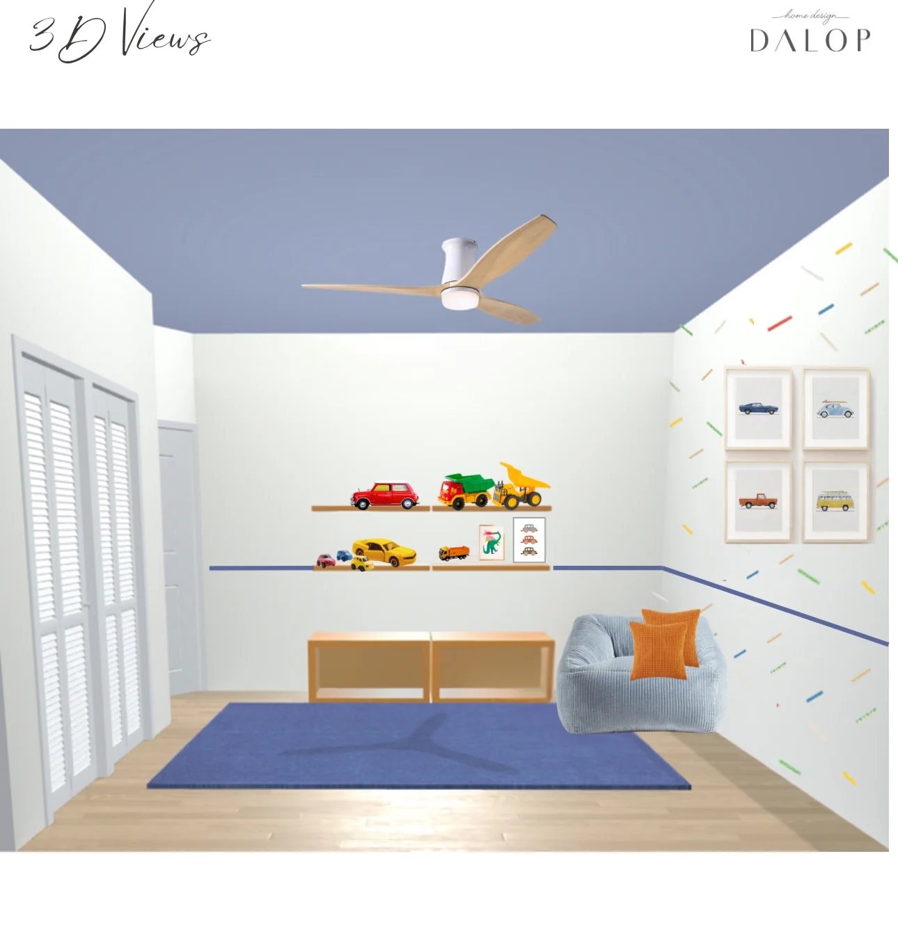 Play & Study Room, Virtual Design, Private residence: photo 1 by DALOP Design