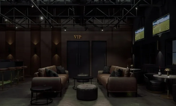 The Golf Vault, Golf Simulator Interior, Davie, Florida, by DALOP Design