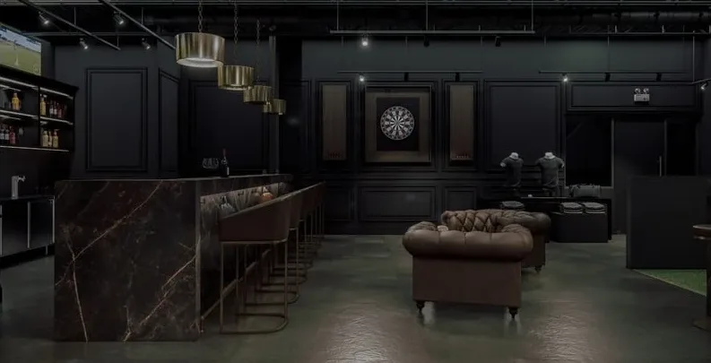 The Golf Vault, Golf Simulator Interior, Davie, Florida: photo 6 by DALOP Design