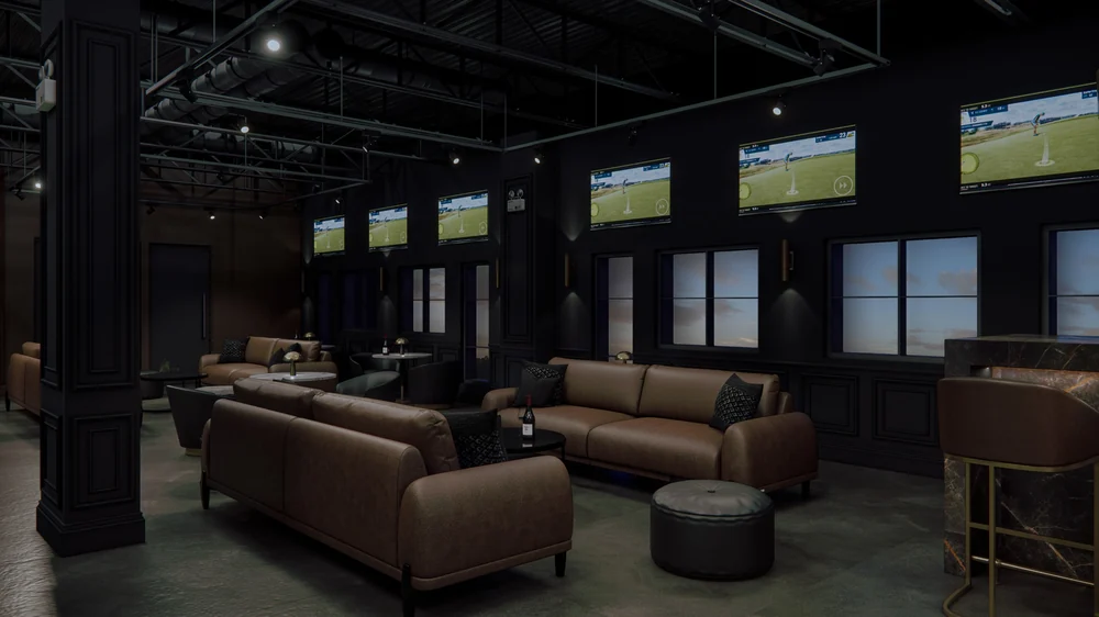 The Golf Vault, Golf Simulator Interior, Davie, Florida: photo 13 by DALOP Design
