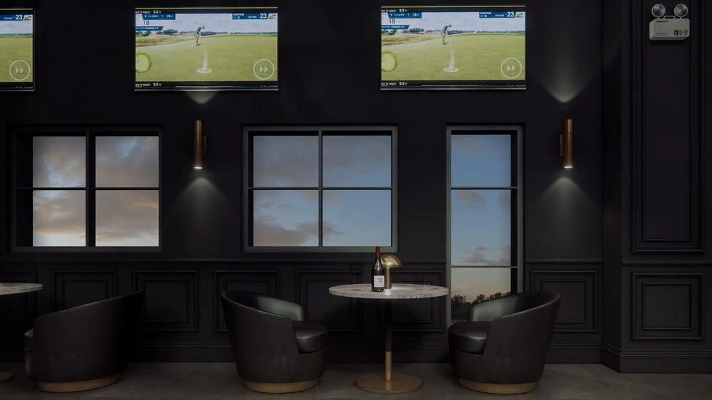 The Golf Vault, Golf Simulator Interior, Davie, Florida: photo 14 by DALOP Design